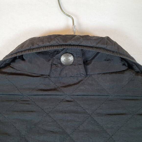 Paul & Shark Yachting Womens Cropped Zip Quilted Jacket Size Medium Black Boat - Picture 4 of 10